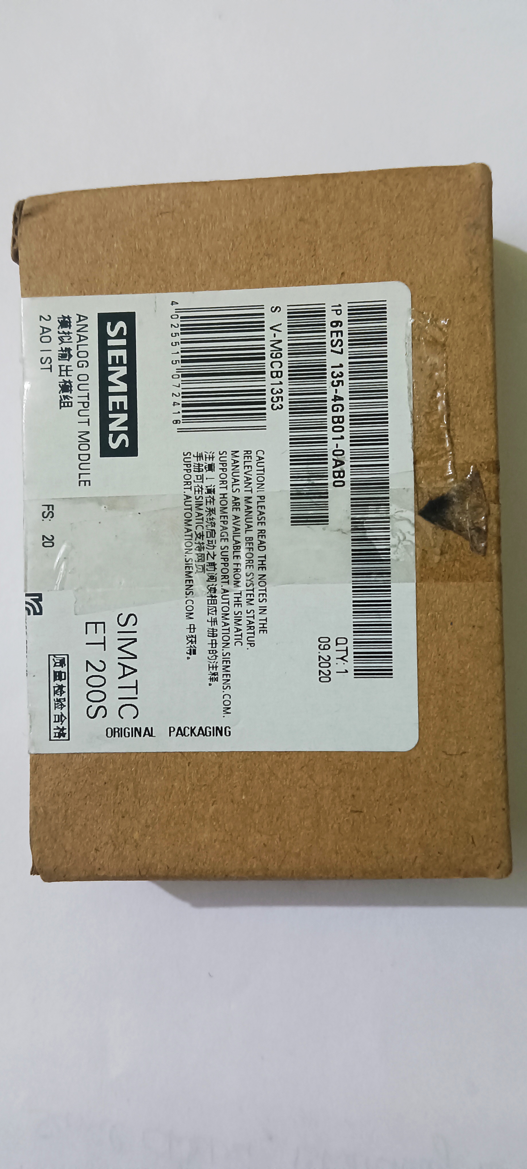 PLC & DCS Parts_Siemens_6ES7135-4GB01-0ABO