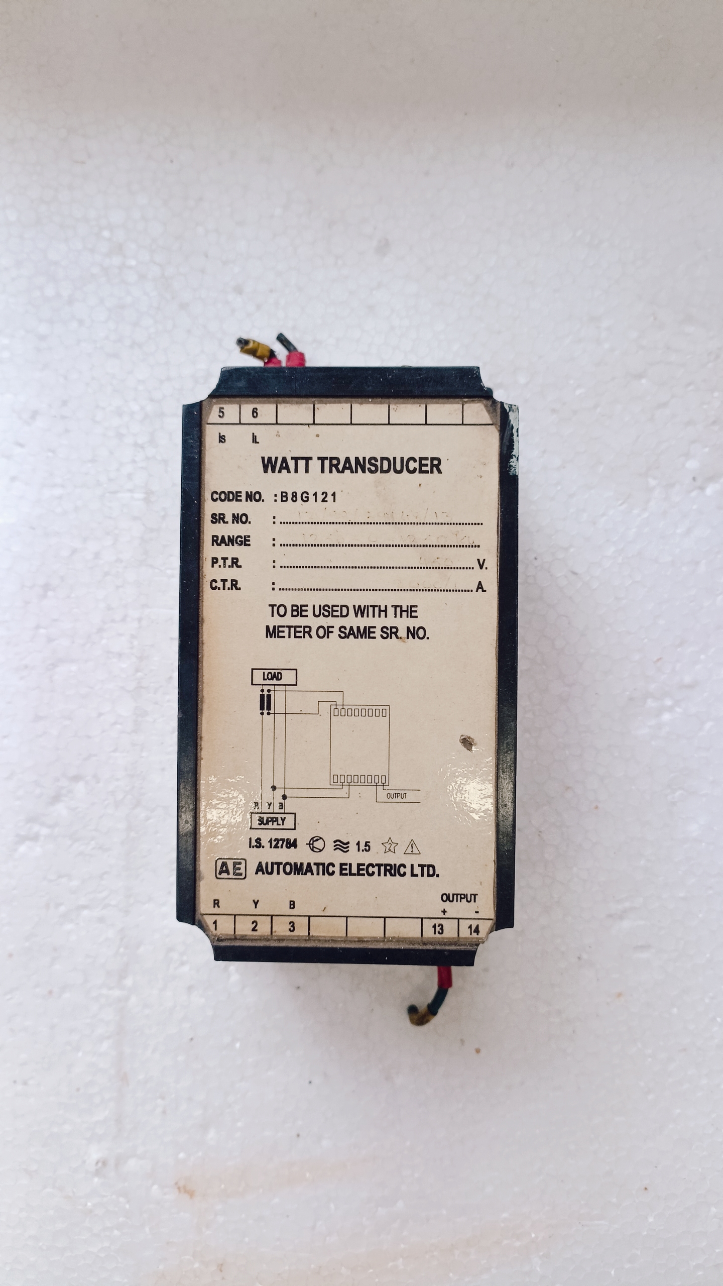 Electrical Parts_AUTOMATIC ELECTRIC LTD_B8G121