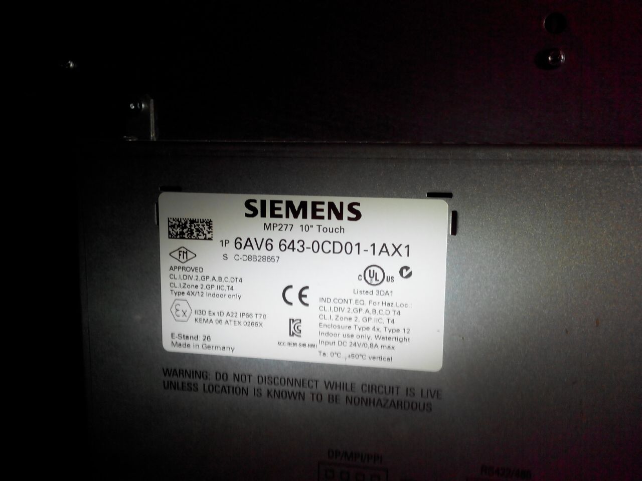 PLC & DCS Parts_Siemens_6AV6-643-0CD01-1AX1