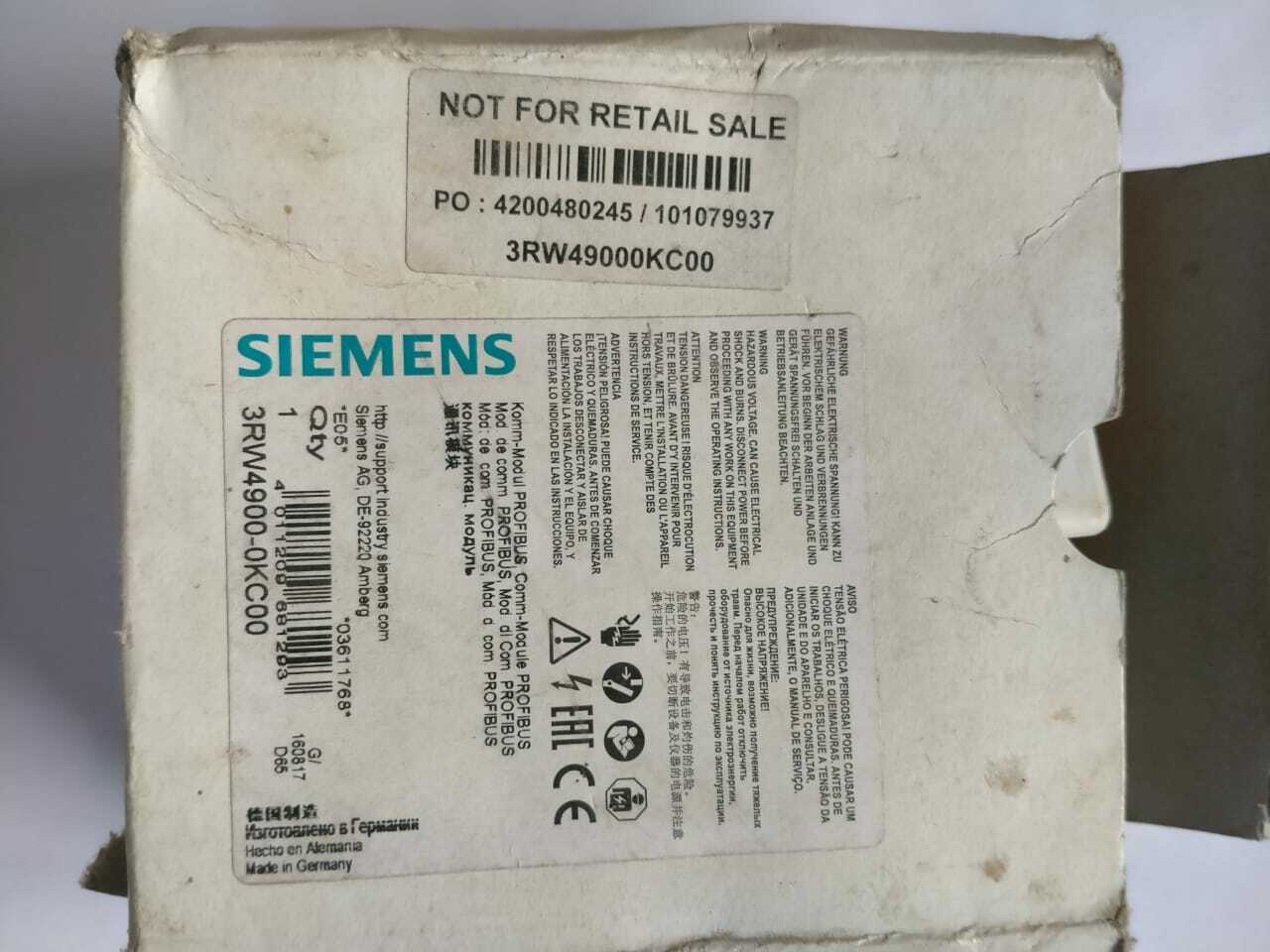 PLC & DCS Parts_Siemens_3RW4900-0KC00