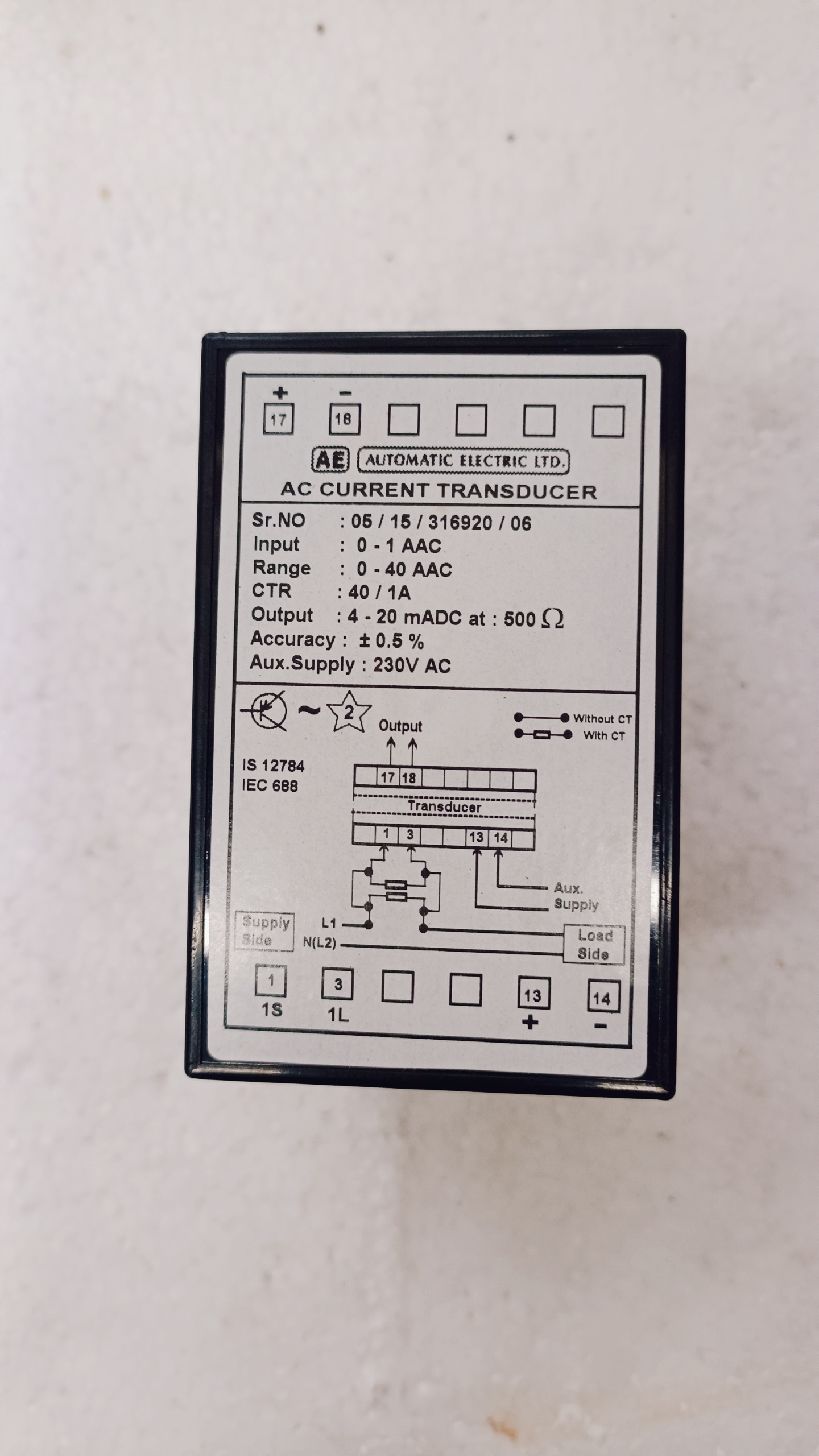 Electrical Parts_AUTOMATIC ELECTRIC LTD_05/15/316920/06